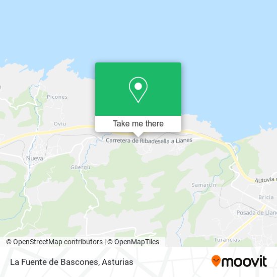 La Fuente de Bascones map