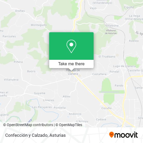 Confección y Calzado map