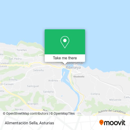 Alimentación Sella map