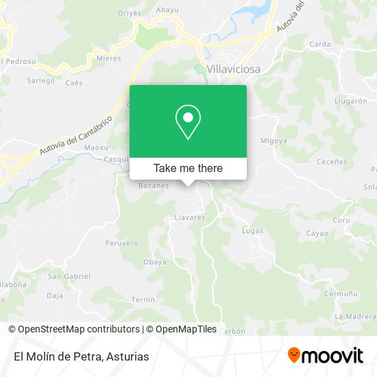 El Molín de Petra map