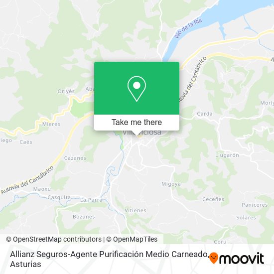 mapa Allianz Seguros-Agente Purificación Medio Carneado