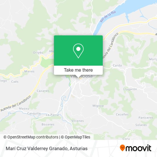 Marí Cruz Valderrey Granado map