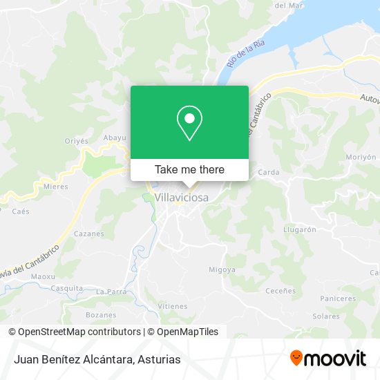 Juan Benítez Alcántara map
