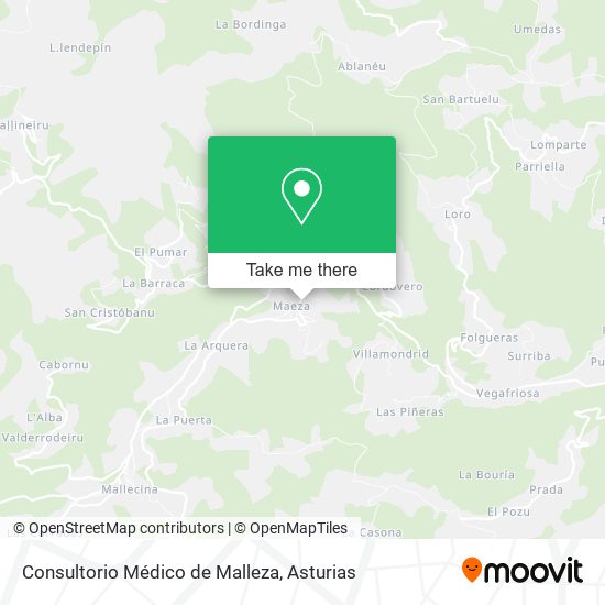 Consultorio Médico de Malleza map