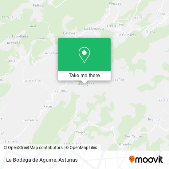 mapa La Bodega de Aguirre