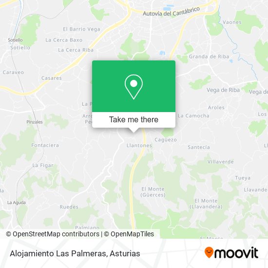 Alojamiento Las Palmeras map