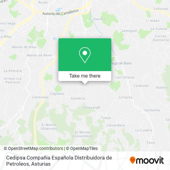 Cedipsa Compañia Española Distribuidora de Petroleos map