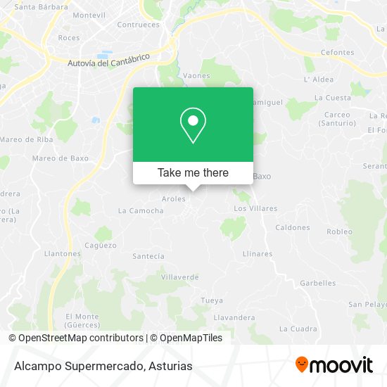 mapa Alcampo Supermercado