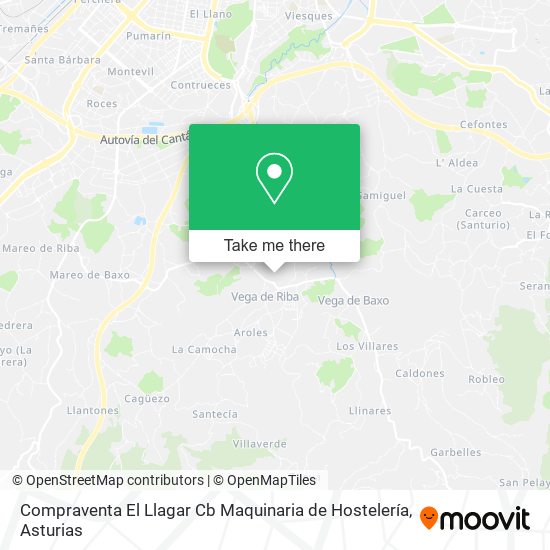 Compraventa El Llagar Cb Maquinaria de Hostelería map