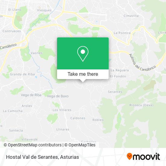 Hostal Val de Serantes map
