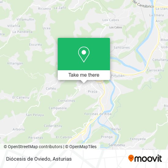 mapa Diócesis de Oviedo