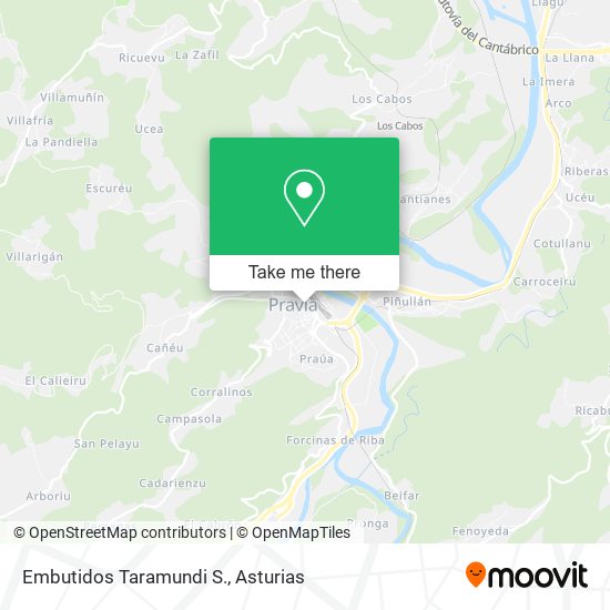 Embutidos Taramundi S. map