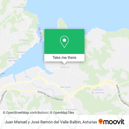 Juan Manuel y José Ramón del Valle Balbin map