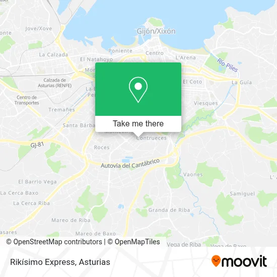 Rikísimo Express map