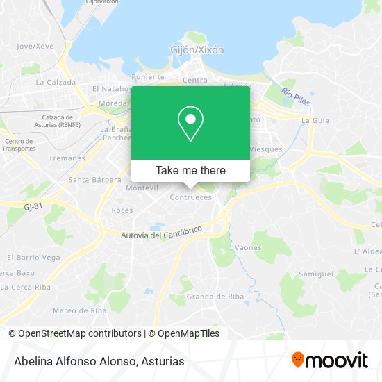 Abelina Alfonso Alonso map