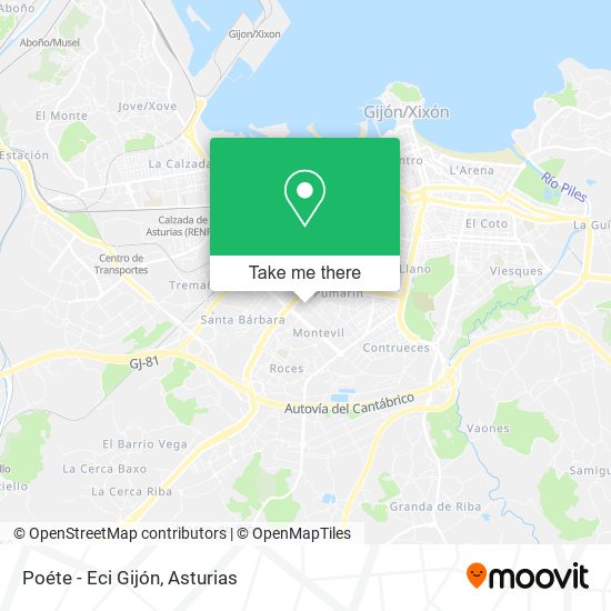 mapa Poéte - Eci Gijón
