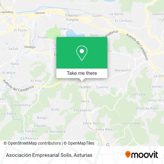 Asociación Empresarial Solis map