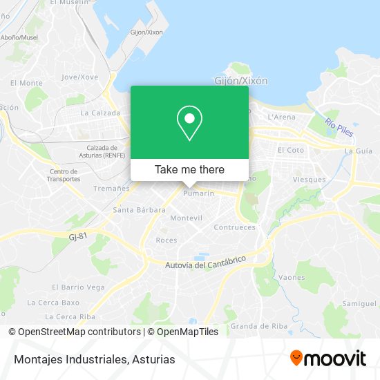 Montajes Industriales map