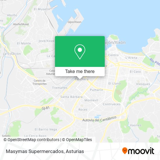 Masymas Supermercados map