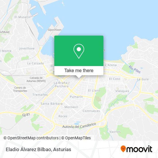 Eladio Álvarez Bilbao map