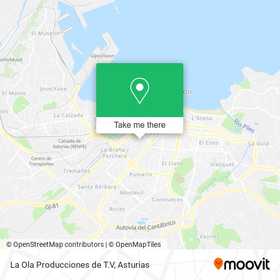 La Ola Producciones de T.V map