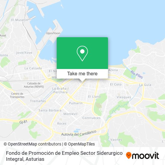 Fondo de Promoción de Empleo Sector Siderurgico Integral map