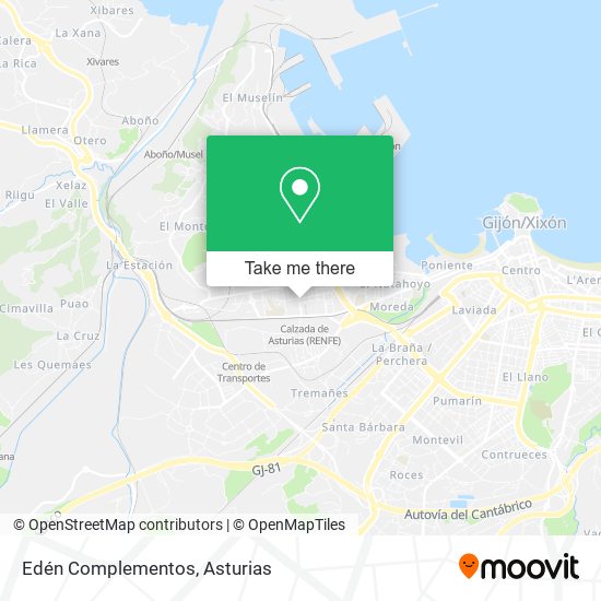 Edén Complementos map