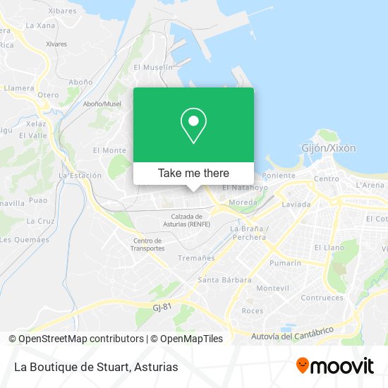 La Boutique de Stuart map
