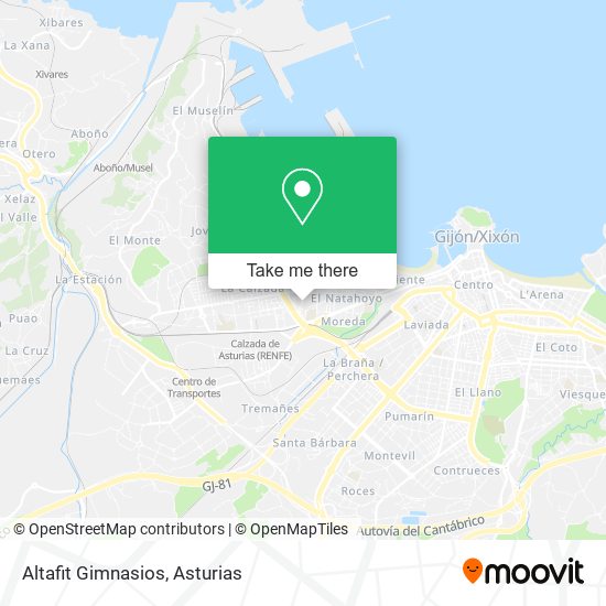 Altafit Gimnasios map