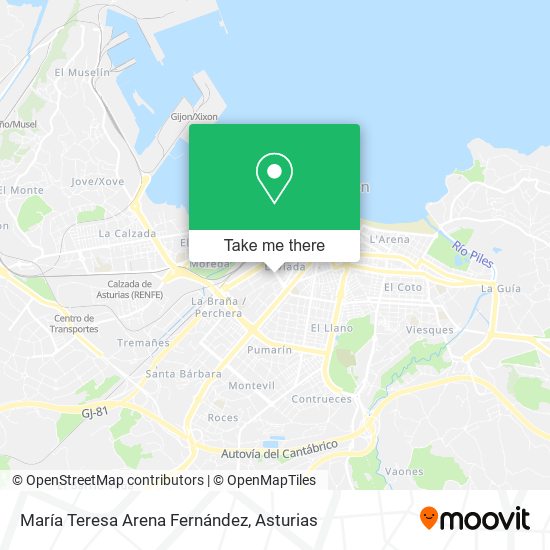 María Teresa Arena Fernández map
