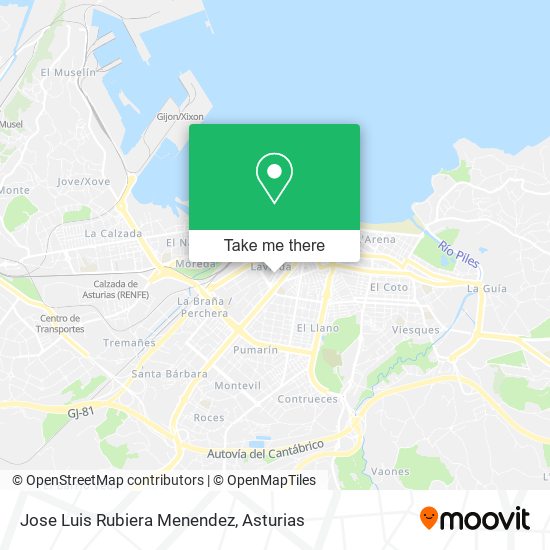 Jose Luis Rubiera Menendez map