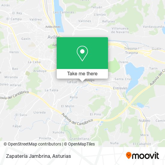 Zapatería Jambrina map