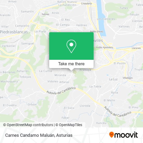 Carnes Candamo Maluán map