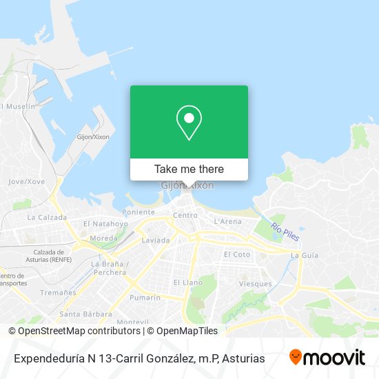 Expendeduría N 13-Carril González, m.P map