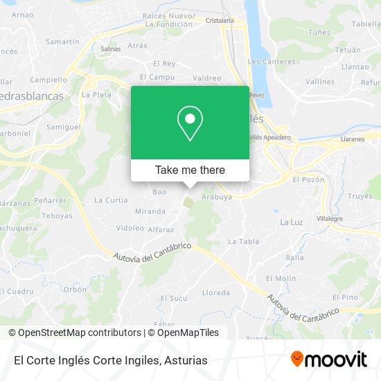 El Corte Inglés Corte Ingiles map