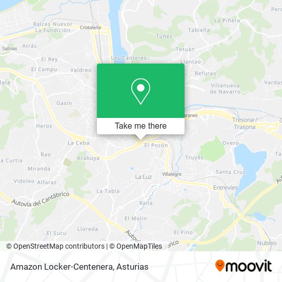 mapa Amazon Locker-Centenera