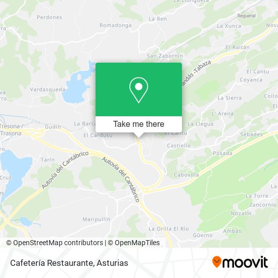 mapa Cafetería Restaurante
