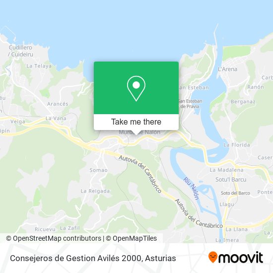Consejeros de Gestion Avilés 2000 map