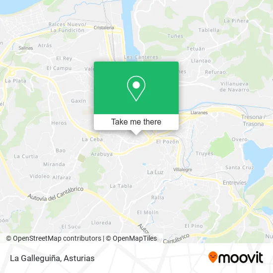 La Galleguiña map