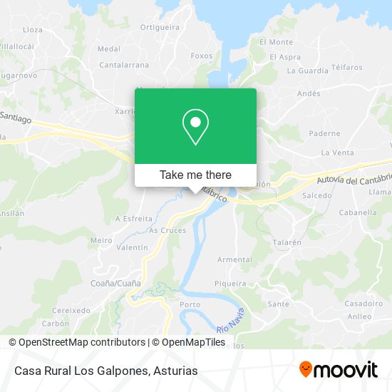 Casa Rural Los Galpones map