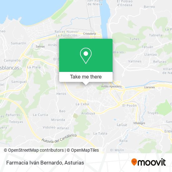 Farmacia Iván Bernardo map