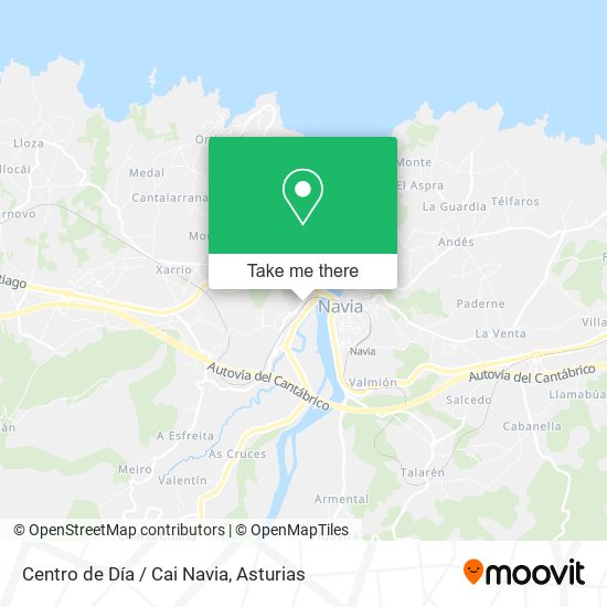 mapa Centro de Día / Cai Navia