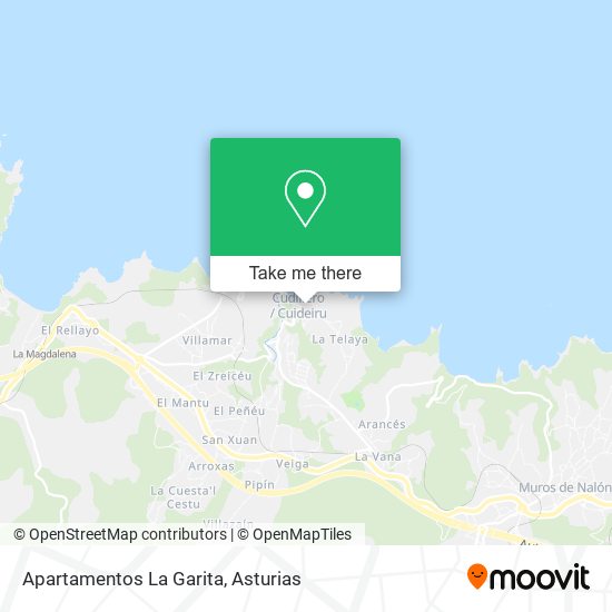 mapa Apartamentos La Garita