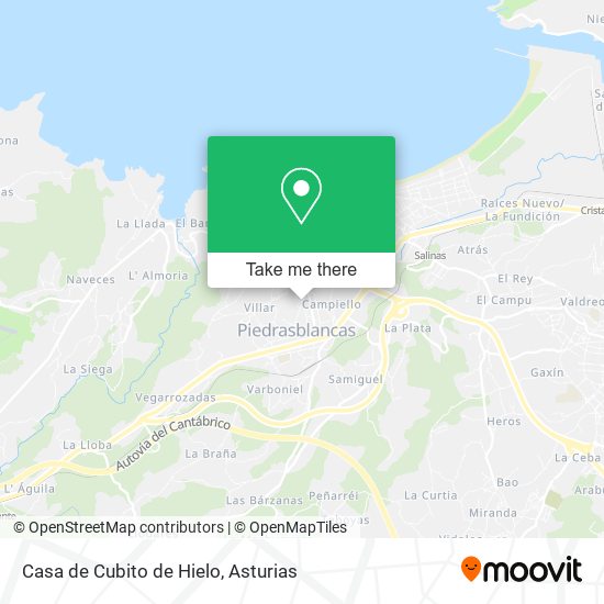 Casa de Cubito de Hielo map