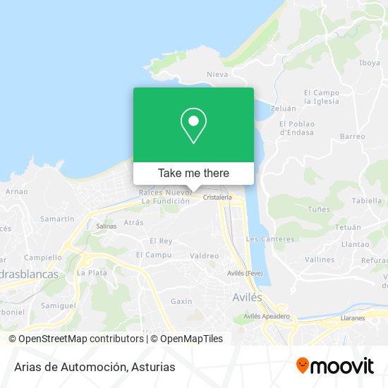 Arias de Automoción map
