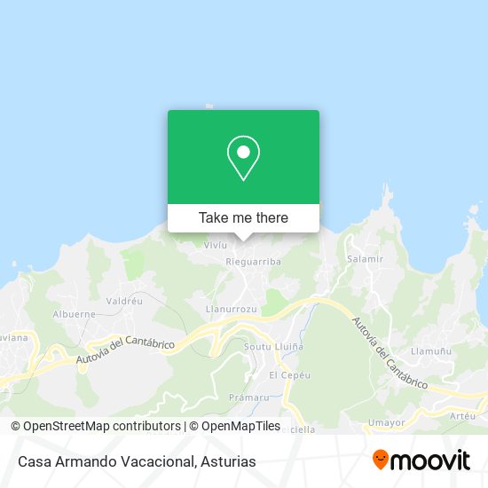 Casa Armando Vacacional map