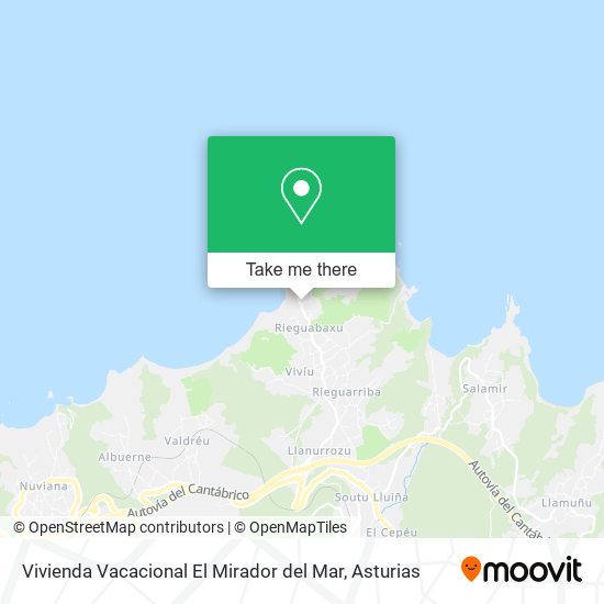 mapa Vivienda Vacacional El Mirador del Mar