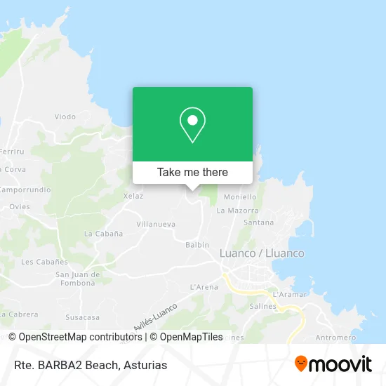 Rte. BARBA2 Beach map