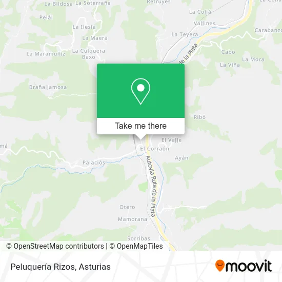 Peluquería Rizos map