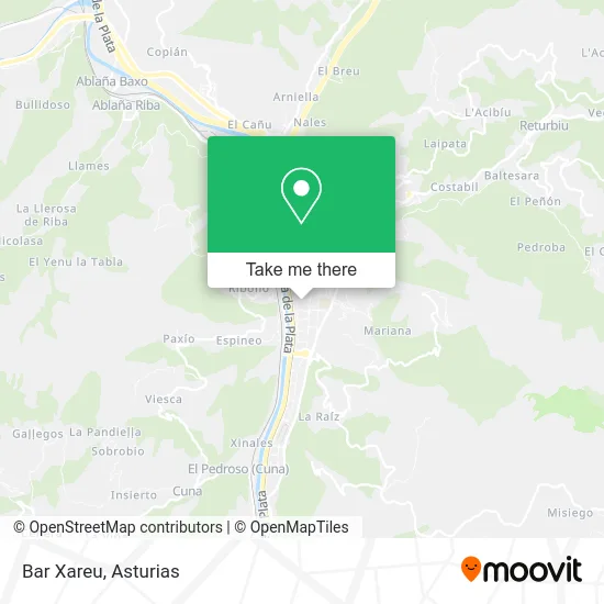 Bar Xareu map